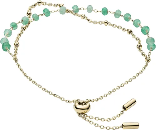 Miniatura 2 de Fossil Womens Gold-Tone Stainless Steel and Beaded Bracelet