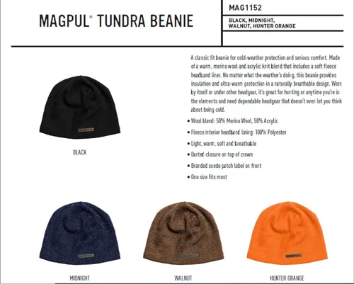 Miniatura 4 de Magpul Tundra Beanie Winter Hat for Men and Women, One Size Fits Most