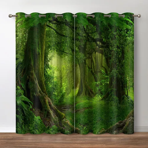 Miniatura 7 de Jekeno - Cortinas opacas retro de música con tema de notas musicales impresas, cortinas decorativas para amantes de la música, dormitorio, sala