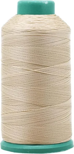 Miniatura 410 de Mandala Crafts - Hilo de nailon para coser cuero, tapicería, mezclilla y para trenzar el pelo; resistente, 1500 yardas, tamaño 69 T70 Marrón