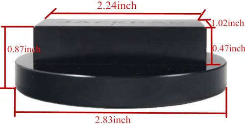 Miniatura 2 de Adaptador de almohadilla de repuesto negro anodizado para B-M-W 135 335 535 E82 E88 E46 E90 E91 E92 E93 E38 E39 E60 E61 E63 E64 E65 E66 E70 E71 E89