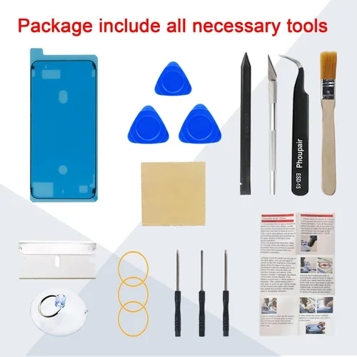 Miniatura 6 de Reemplazo de cristal trasero OEM compatible con iPhone 15 de 6.1 pulgadas con marco de cámara y lente de cámara + kit de herramientas de reparación