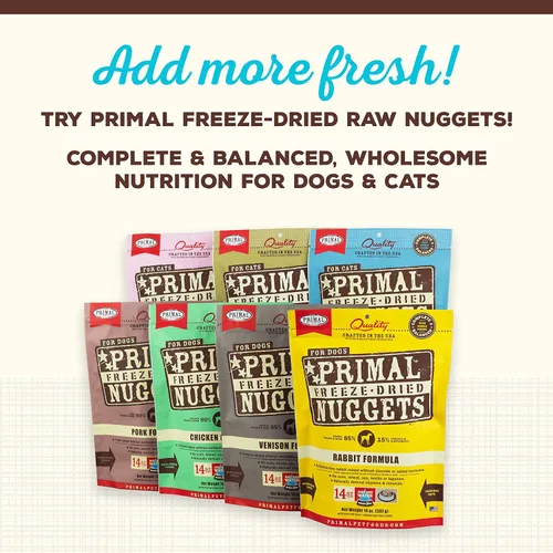 Miniatura 7 de Complementos de Comida para Perros y Gatos Primal, Cupboard Cuts, Mezcladores de Comidas Sin Granos con Probióticos, Golosinas Crudas Liofilizadas