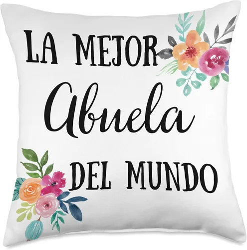 Miniatura 5 de Best Gifts for Grandma Nana Gigi Abuela La Mejor Abuela del Mundo Almohada Floral Regalo Abuelita Throw Pillow, 16x16, Multicolor