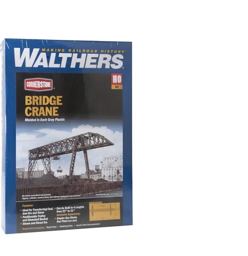 Miniatura 5 de Walthers Cornerstone Serie Kit Caballete de Escala HO con Puente de Viga de Cubierta de Acero