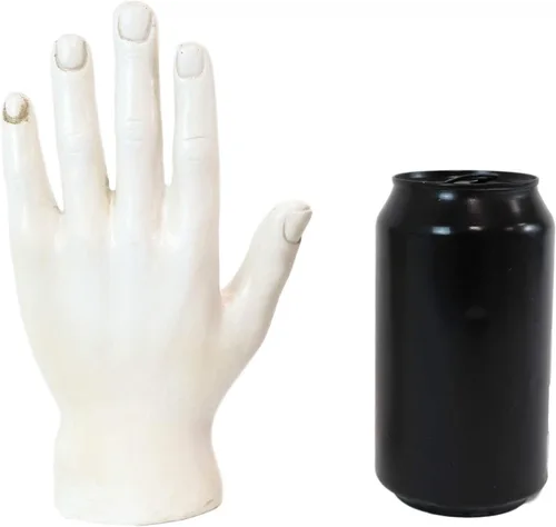 Miniatura 4 de Ebros Gift Antigua adivinadora mística psíquica quirología quirología palmistería mano con líneas y símbolos decoración estatuilla brujería Blanco