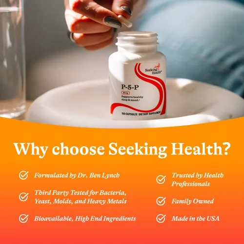Miniatura 7 de Seeking Health P-5-P (Piridoxal 5-fosfato) - Salud inmunológica y apoyo al metabolismo de la homocisteína - Apoya la producción de energía