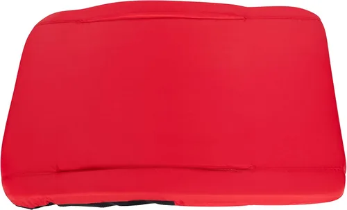 Miniatura 13 de Flash Furniture Malta - Asiento de estadio portátil extra ancho para gradas o bancos, silla de estadio acolchada con correas para mochila y Rojo