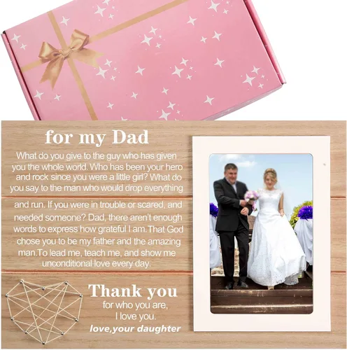 Miniatura 14 de Regalo de marco de fotos de boda para dama de honor de la novia, despedida de soltera, ducha nupcial para mejores amigas, hermana, mejor amiga - "Él