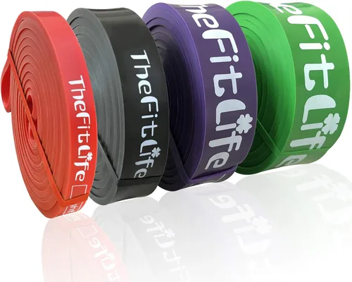Miniatura 10 de TheFitLife - Bandas de asistencia para dominadas - Bandas de resistencia para entrenamiento, bandas largas de ejercicio para fitness, banda