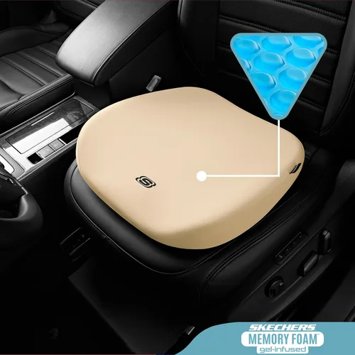 Miniatura 2 de Skechers Cojín de asiento de gel y espuma viscoelástica de alta calidad, cojín para silla de oficina para aliviar el dolor de coxis, almohada