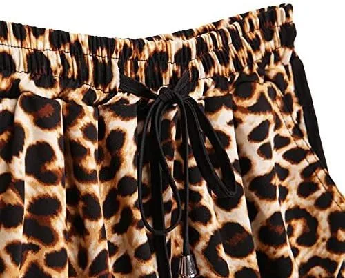 Miniatura 5 de Kafeimali - Pantalones cortos de verano para mujer, diseño de leopardo