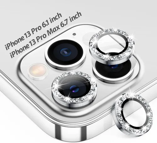 Miniatura 8 de Tensea Protector de lente de cámara para iPhone 13 Pro, iPhone 13 Pro Max, protector de pantalla de vidrio templado 9H, anillo individual de metal