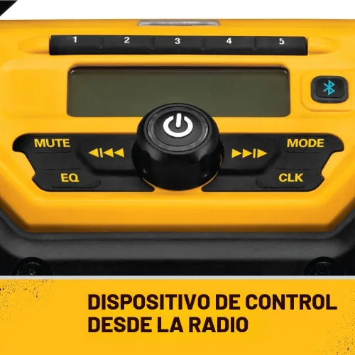 Miniatura 6 de DEWALT Radio Bluetooth MAX de 20 V, rango de 100 pies, portátil para lugares de trabajo (DCR025)