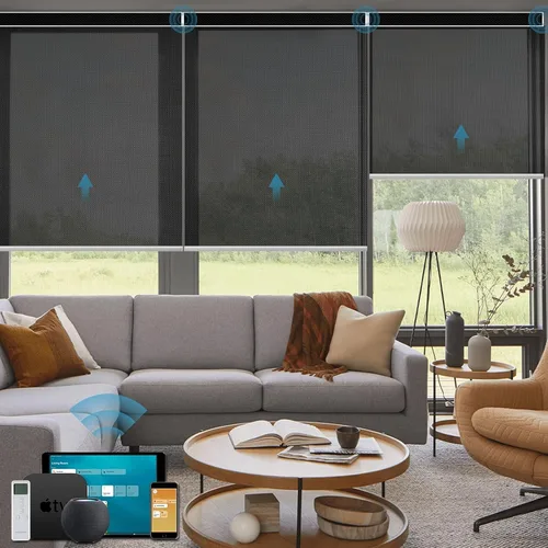 Miniatura 26 de Cortinas enrollables inteligentes de filtrado de luz motorizadas compatibles con HomeKit, persianas inteligentes para ventanas con 1% de apertura