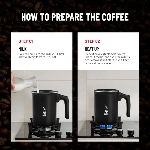 Miniatura 7 de Bialetti 00AGR394 Tutto Crema Espumador de leche, negro