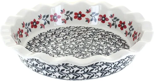 Miniatura 11 de Blue Rose Polish Pottery - Plato para pastel de margaritas azules - 10.5" de diámetro - Plato de cerámica para hornear, para pasteles, quiches