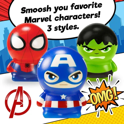 Miniatura 5 de JA-RU Marvel Avengers & Spiderman - Pelotas de espuma para niños (3 juguetes esponjosos), bolas de estrés de superhéroes. Pelota de alivio