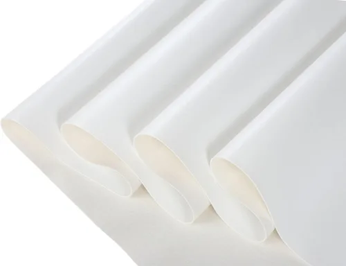 CDY Hojas de cuero sintético de vinilo marino: tela sintética suave e impermeable Material de piel sintética 54 "x 36" Muy adecuado para hacer Blanco