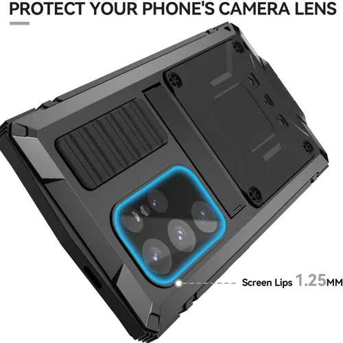 Miniatura 8 de Simicoo Funda de silicona para Samsung S21 Plus con soporte protector de pantalla integrado Gorilla Glass Hybrid Durable Militar a prueba de golpes