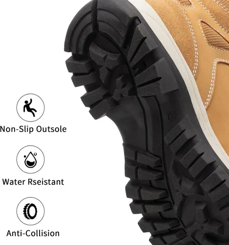 Miniatura 4 de Botas impermeables para el trabajo de senderismo para mujer, botas tácticas de senderismo para la nieve de invierno, botas de senderismo
