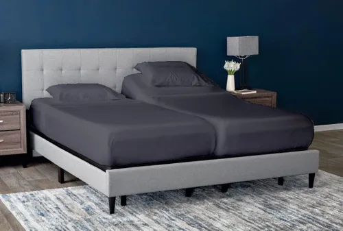 Miniatura 11 de Cottingon Juego de 5 sábanas divididas tamaño King para camas ajustables, juegos de ropa de cama 100% microfibra cepillada para camas de número
