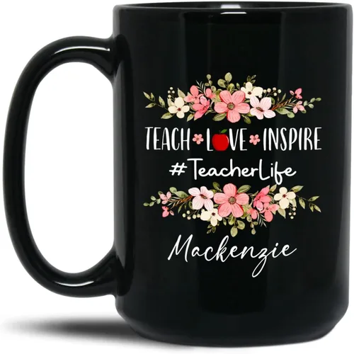 Miniatura 13 de Taza de café personalizada, regalos de agradecimiento al profesor para el mejor profesor, tazas de café con nombre personalizado para profesores