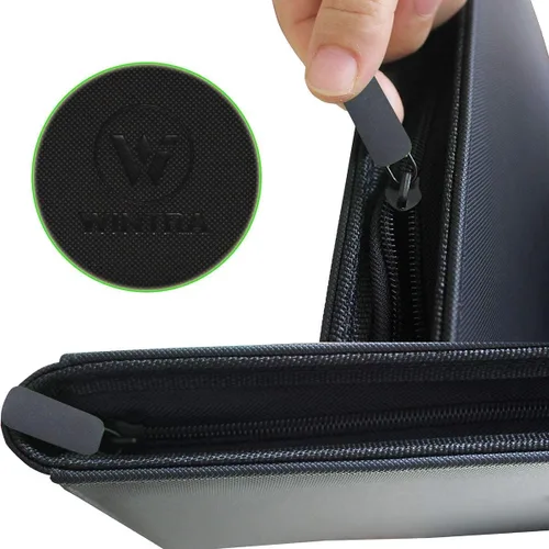 Miniatura 6 de Carpeta de cartas de juego con cremallera negra de 360 bolsillos de alta calidad, álbum resistente para tarjetas intercambiables, carpeta