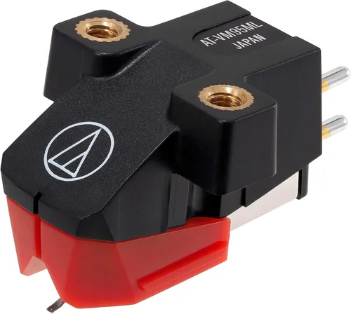 Miniatura 2 de Audio-Technica AT-VM95ML Cartucho de Tocadiscos de Imán Móvil Dual Rojo