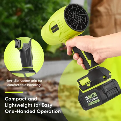 Miniatura 4 de Sakerplus Limpiador de Polvo Portátil, Soplador de Hojas Inalámbrico, Soplador de Nieve Manual, Sopladores de Mano para Cuidado del Césped, Limpieza