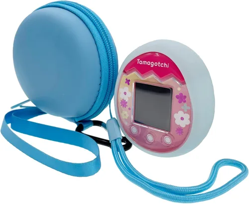 Miniatura 4 de Xcivi Estuche rígido y cubierta de silicona para Tamagotchi Pix Virtual Interactive Pet Game Machine (azul)