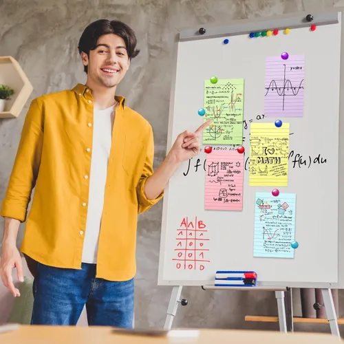 Miniatura 7 de Thenshop Paquete de 20 500 hojas (50/bloc) de notas adhesivas forradas de 4 x 6 pulgadas, color pastel, grandes bloc de notas con líneas rayadas