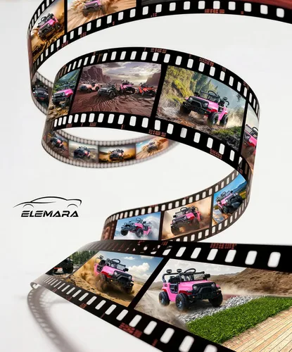 Miniatura 5 de ELEMARA Auto de paseo para niños, juguetes de paseo de 12 V con control remoto, autos eléctricos para niños con Bluetooth, luces LED, auto a batería