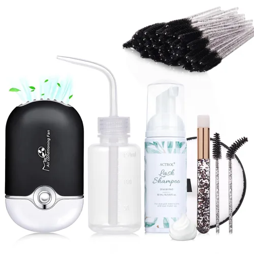 Miniatura 39 de ACTROL Limpiador de extensiones de pestañas Cherry Blossom 2L Natural Lash Extension Shampoo Professional Eyelid Foaming Cleanser Parabenos &