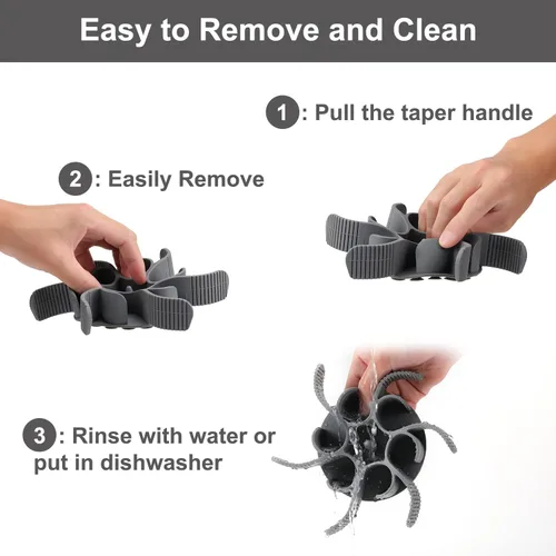 Miniatura 6 de Anipaw Cuencos de alimentación lenta para perros Inserto de alimentador de comida para mascotas de espiral de silicona para ralentizar la Gris