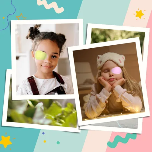 Miniatura 7 de Parches pegajosos del ojo para los niños 60PCs/3Boxes colorido respirable ojo parche almohadilla adhesiva vendajes para adultos niños