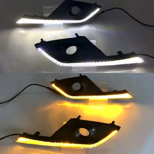 Miniatura 3 de BAKUGO 2 unids coche LED diurna luz antiniebla DRL luz de señal de giro para Mazda CX-3 CX3 2015 2016 2017 2018 2019 2020