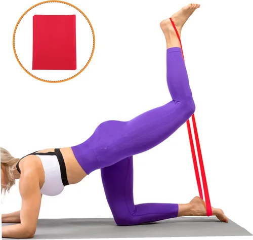 Miniatura 7 de LIOOBO Banda de resistencia TPE para yoga para estiramiento de cuerpo completo y entrenamiento de fuerza, banda de ejercicio portátil para hombros