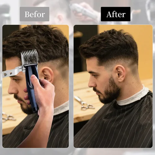 Miniatura 3 de Juego de peines profesionales Blend Friend Fade en color negro para barbero, peines profesionales para hombres y niños, herramientas de corte