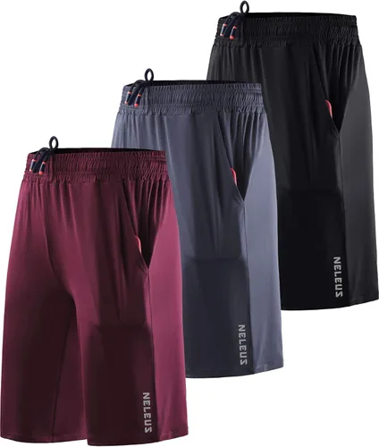 Miniatura 44 de NELEUS Pantalones cortos de correr ligeros para mujer, pantalones cortos atléticos de entrenamiento para yoga con bolsillo