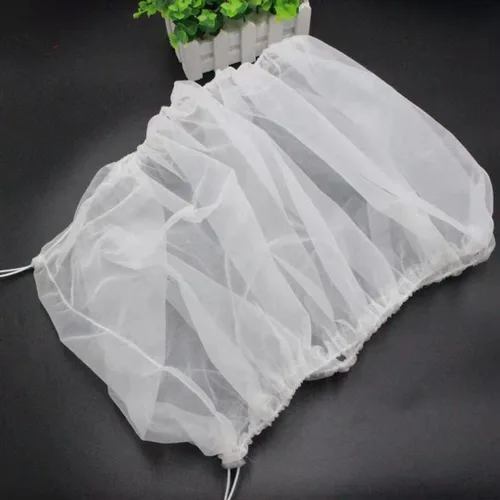 Miniatura 3 de Jaula para pájaros ajustable con protector de semillas y plumas, cubierta de jaula de pájaros con red de malla de nailon, faldón suave y aireado
