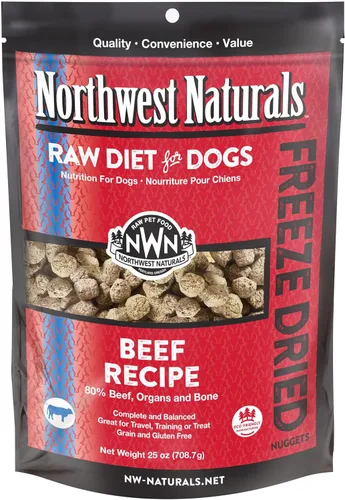 Miniatura 16 de Northwest Naturals Alimento liofilizado para perros de pescado blanco y salmón - Nuggets de tamaño bocado - Sin granos, alta en proteínas, dieta