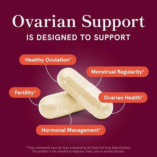Miniatura 2 de Apoyo ovárico para el equilibrio hormonal para mujeres Ovulación saludable, ciclo menstrual y apoyo a la salud reproductiva Suplemento DIM