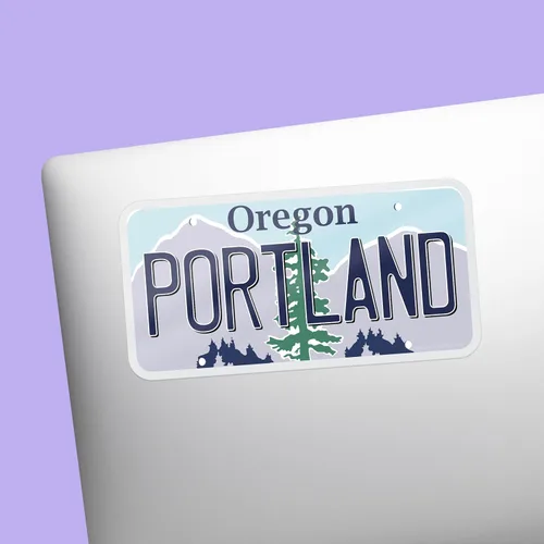 Miniatura 2 de Oregon - Calcomanías para placa de matrícula, elige tu o ciudad, calcomanía para parachoques del noroeste del Pacífico para Hydroflask (Portland)