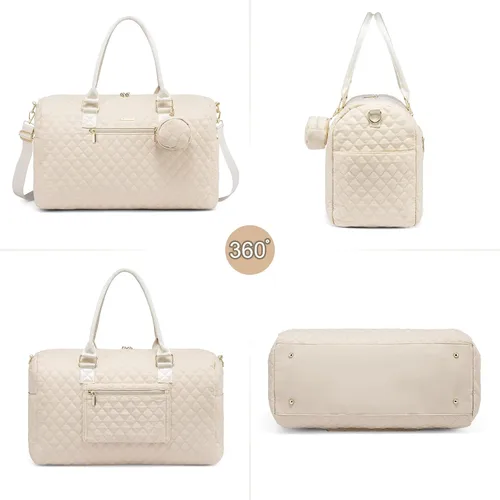 Miniatura 9 de LOVEVOOK - Bolso de pañales con estuche para chupete y cambiador, bolso grande de maternidad para hospital y viajes de fin de semana, bolso
