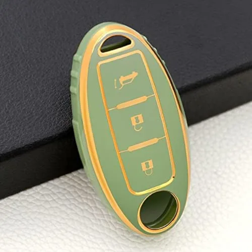 Miniatura 14 de TPU Car Remote Key Case Cover Shell, for Nissan Qashqai J10J11 X-Trail T31T32 Kicks Tiida Pathfinder Murano Note Juke for Infiniti B-green Only Case