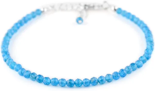 Miniatura 15 de Yanara Stone Bracelets For Women Beads Dainty Gemstones Jewelry for Women Birthstone, Chakra Energy Healing Crystals, Silver Plated Chain 8 inch