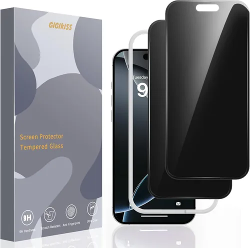 Miniatura 16 de GIGIKISS Paquete de 2 protectores de pantalla mate para iPhone 12 Pro Max de 6.7 pulgadas, protector de pantalla anti huellas dactilares