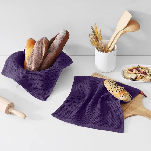 Miniatura 420 de Kitinjoy - Paños de cocina de 100 % algodón, tela de tejido gofrado, paño de limpieza ultrasuave, absorbente y de secado rápido. Beige