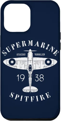 iPhone 12 Pro Max Spitfire RAF Británico WW2 Fighter Aviation Case Supermarine Aviation
